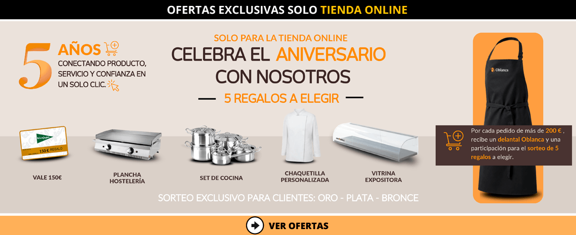 Ofertas exclusivas SOLO TIENDA ONLINE Oblanca - Julio 2026