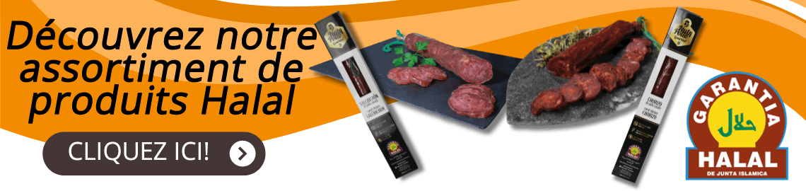 Découvrez notre assortiment de produits Halal. Cliquez ici!