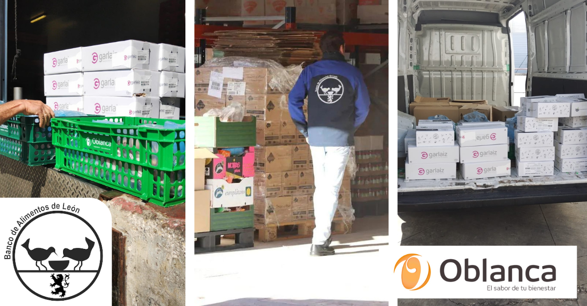 OBLANCA COLABORA CON EL BANCO DE ALIMENTOS